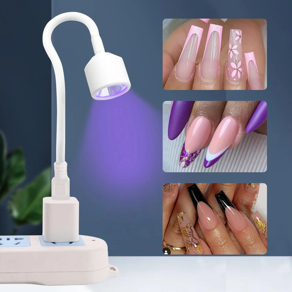 LINMANDA UV LED Nail Lamp Portable Light For Gel Nails 360 Degree